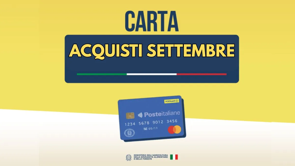 Carta Acquisti di settembre 2025